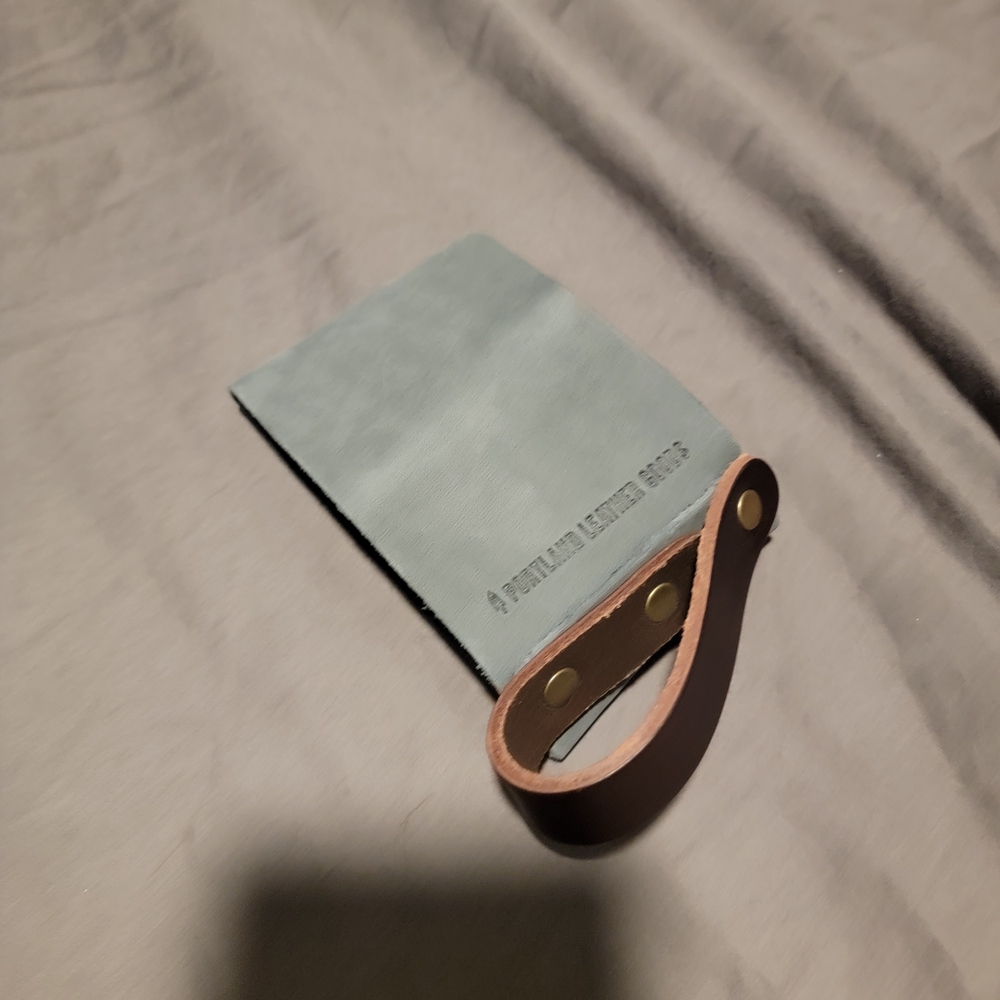 Portland Leather Gray and Brown Mug Holder - Picture 4 of 8